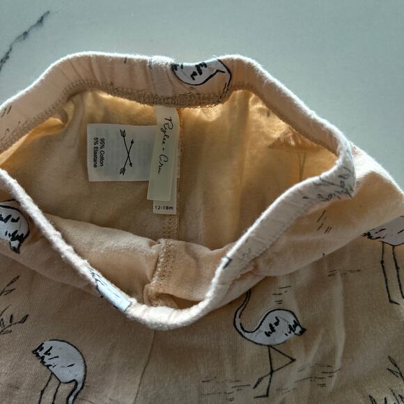 Rylee & Cru Peach Flamingo Print Leggings - 12-18 Months - Picture 3 of 5